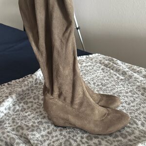 Nine West Tan Over the Knee Boots